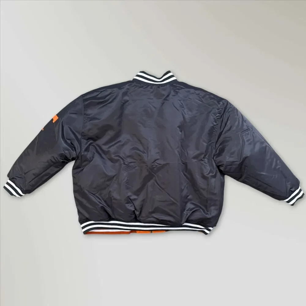 NWT Tennessee Volunteers Reversible Satin Full-Zip Jacket Orange/Gray Size 4XL